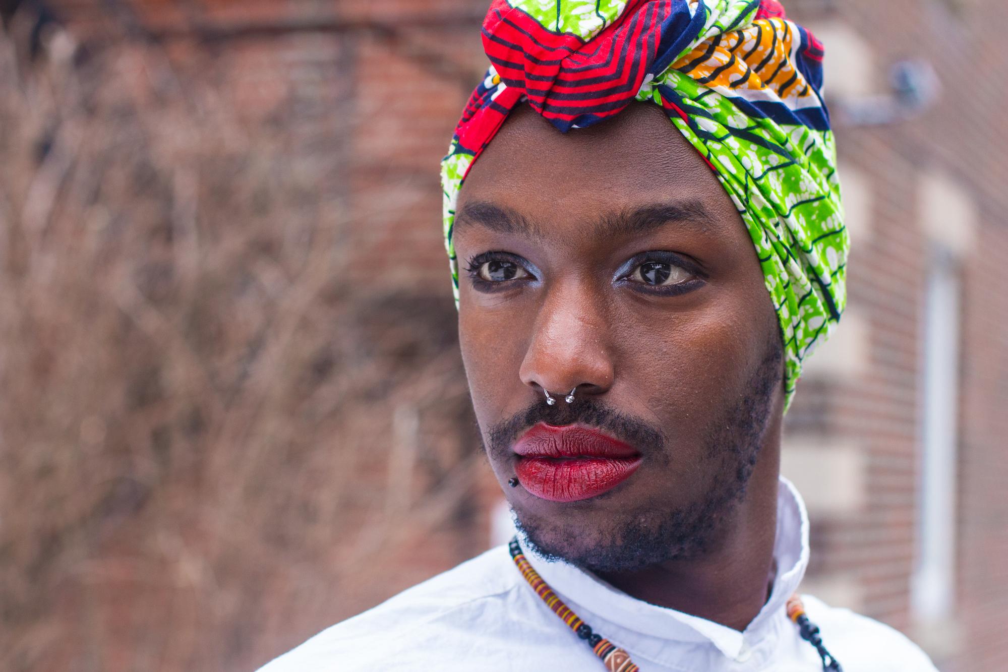 A portrait of Brian, a queer Rwandan, from the &amp;quot;Limitless Africans&amp;quot; book. Shot in Montreal, Canada.